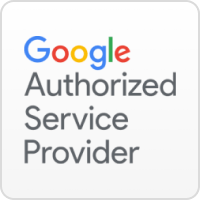 Logo anglais de Google Authorized Service Provider
