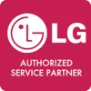 Logo LG indiquant Authorized Service Partner.