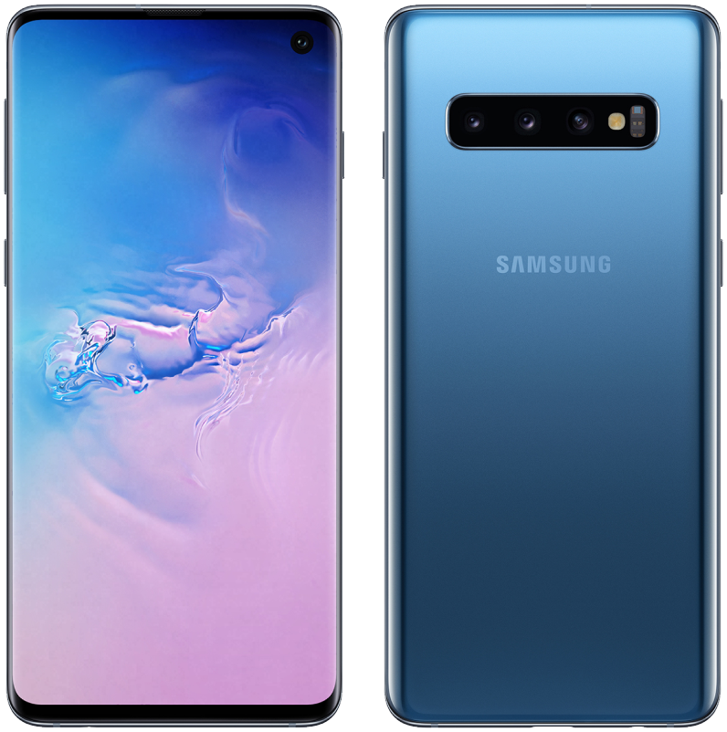 Vue de devant et de dos d'un téléphone Samsung