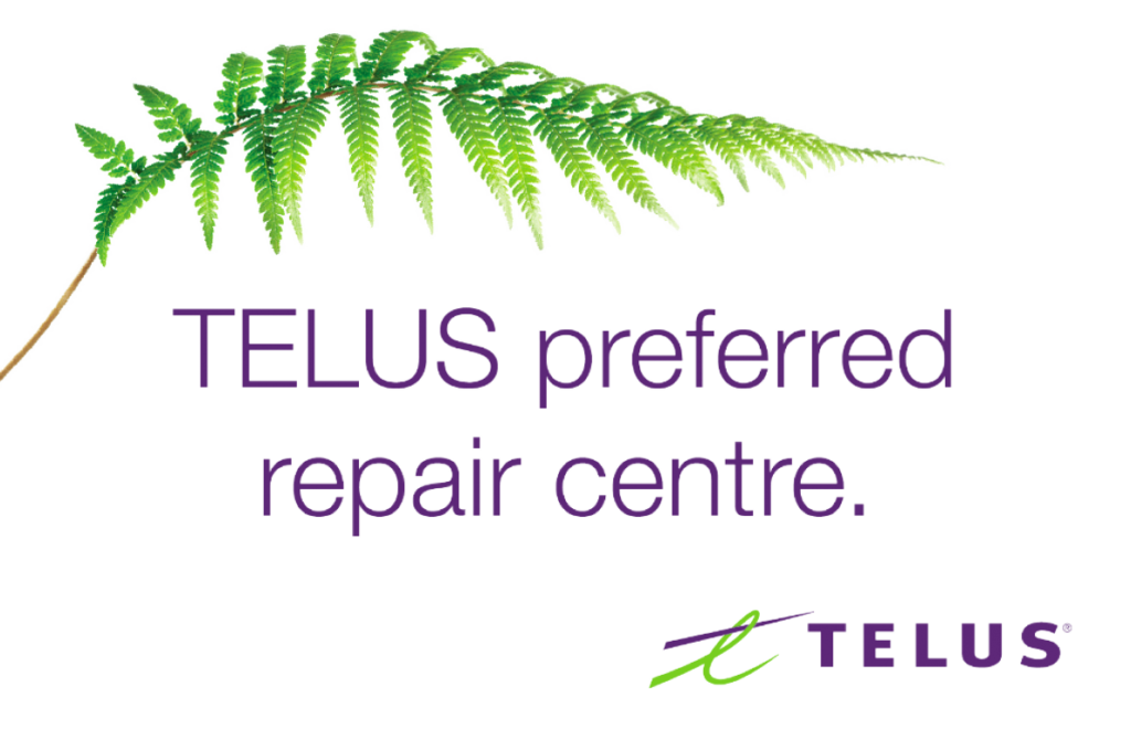 Visuel anglais de Telus Preferred Repair Centre