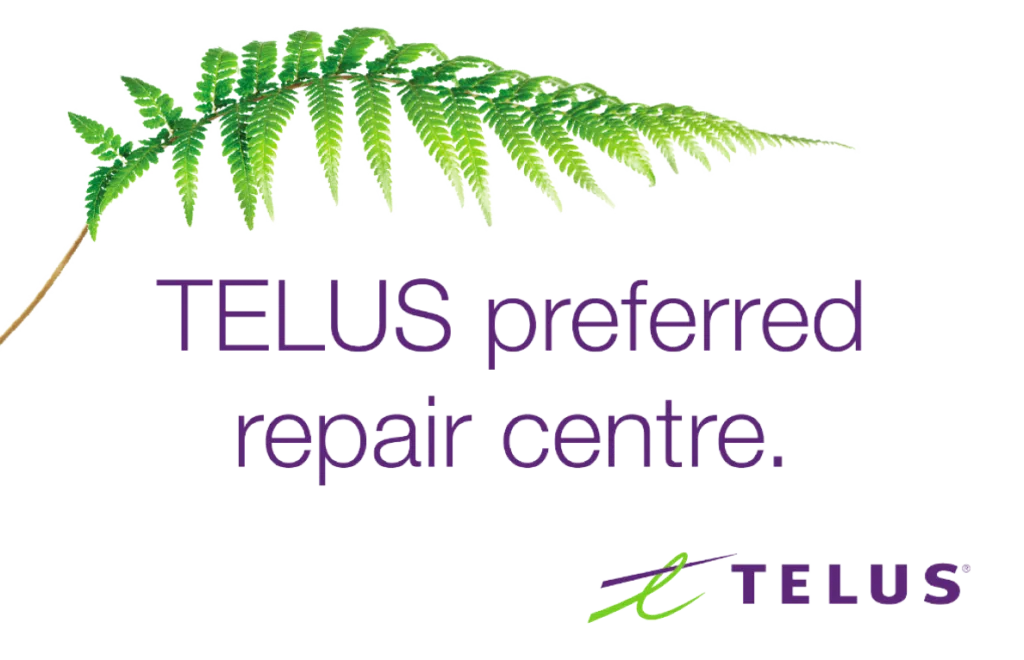 Visuel anglais de Telus Preferred Repair Centre