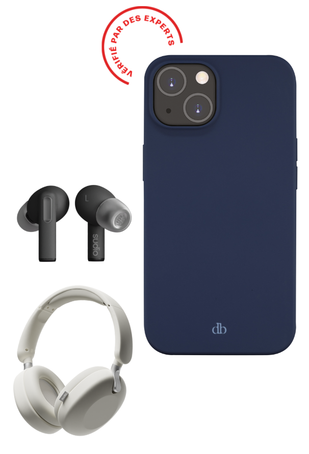 Phone case and earbuds