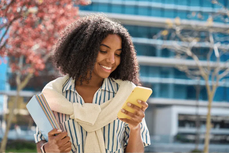 Person using their phone
