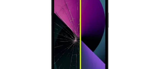 Broken phone screen vs fixed phone screen